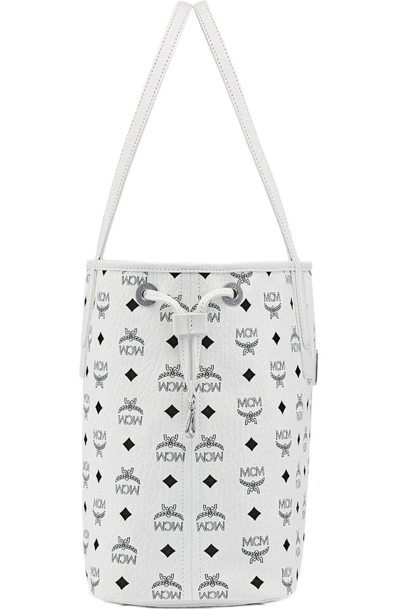 MCM Medium Liz Reversible Shopper, Alternate, color, White