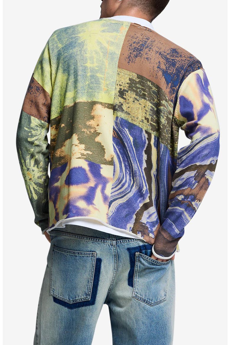 Graphic Cotton Sweatshirt, Alternate, color, MILITARY GREEN