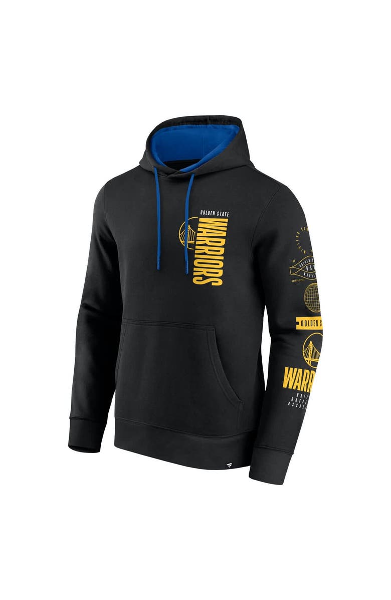 FANATICS Men's Fanatics Black Golden State Warriors Game Time Crossover Pullover Hoodie, Alternate, color, Black