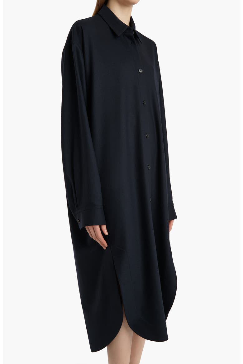 Gloria Long Sleeve Cotton Poplin Shirtdress, Alternate, color, DARK NAVY