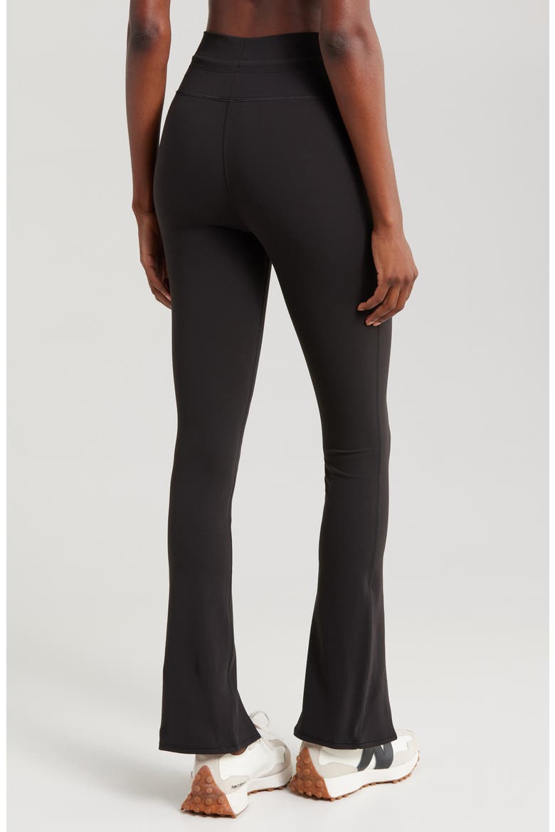 Daily Split Flare Pants, Alternate, color, BLACK