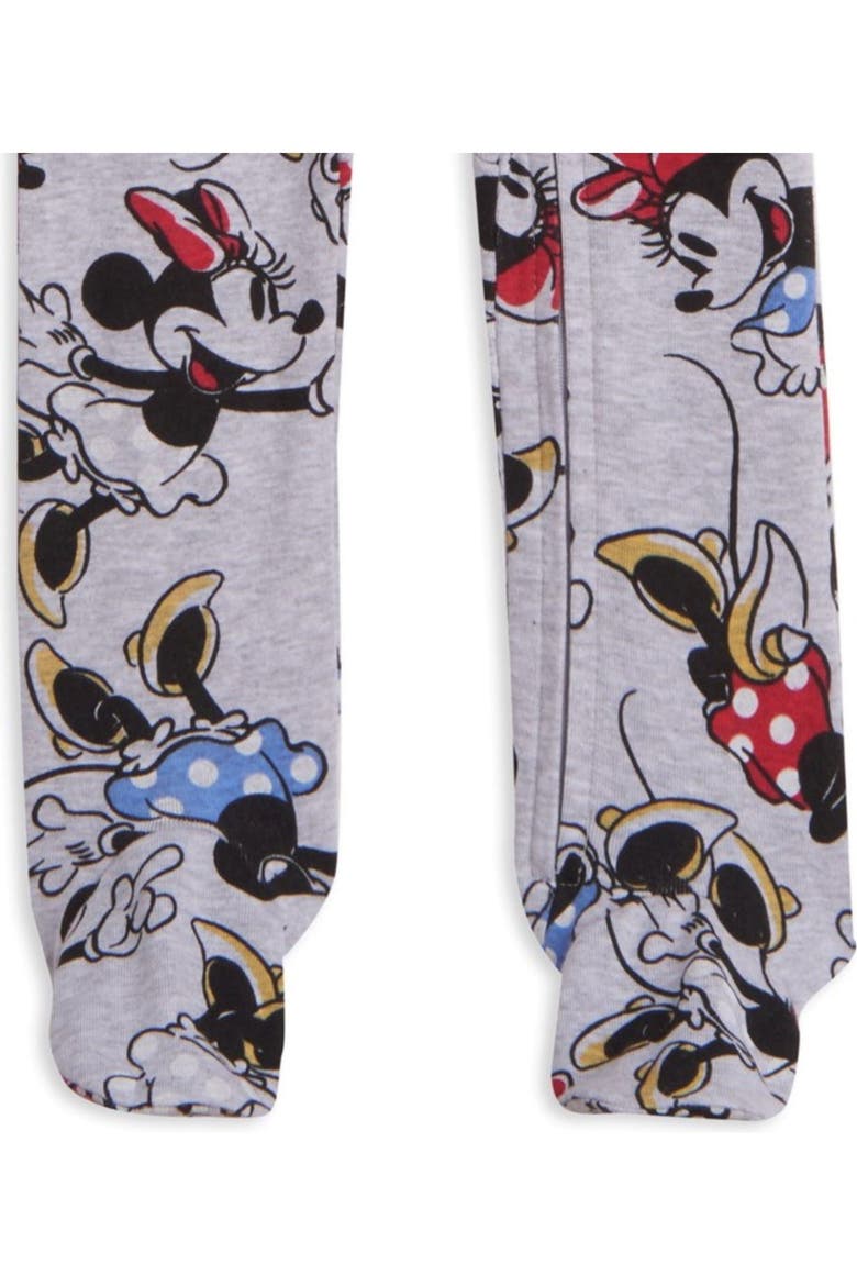 Minnie Mouse 2-Pack Footed Sleep N' Play, Alternate, color, Minnie Red Grey