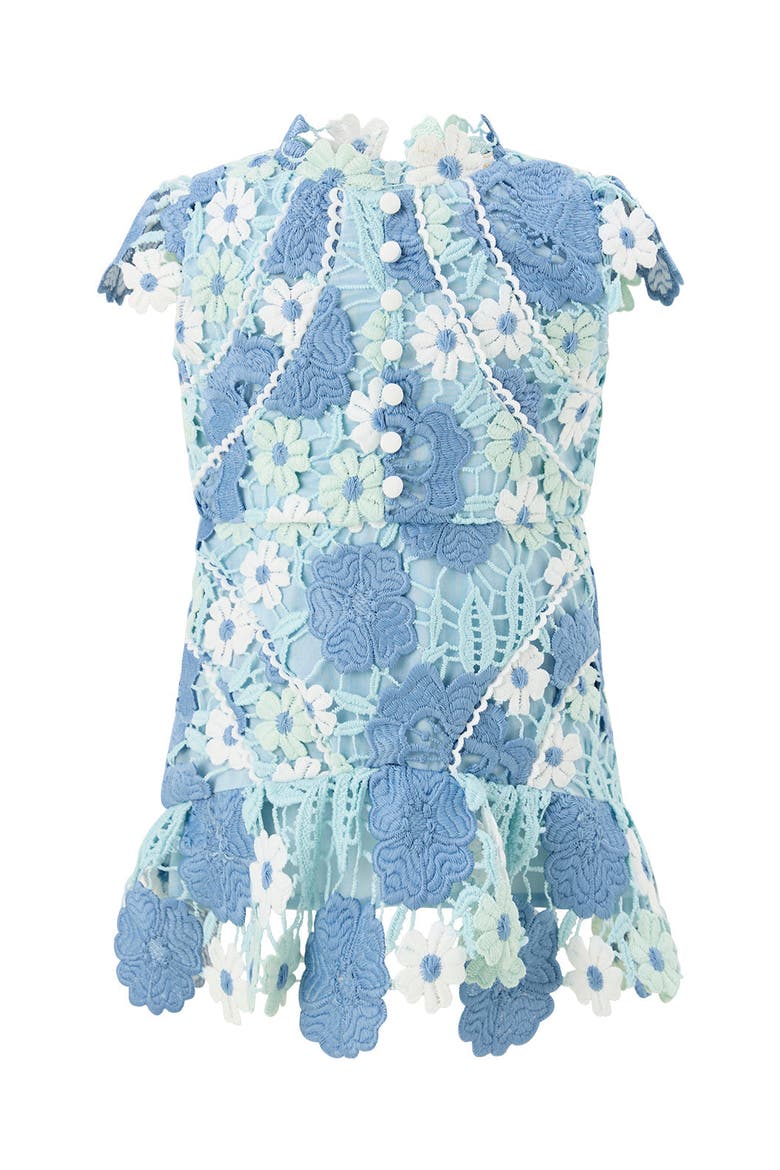 Jade Embroidered Mini Dress, Main, color, Powder Blue