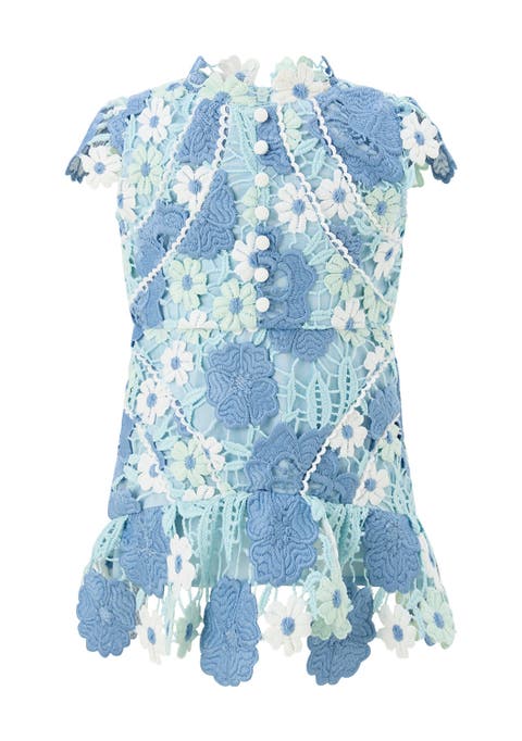Jade Embroidered Mini Dress