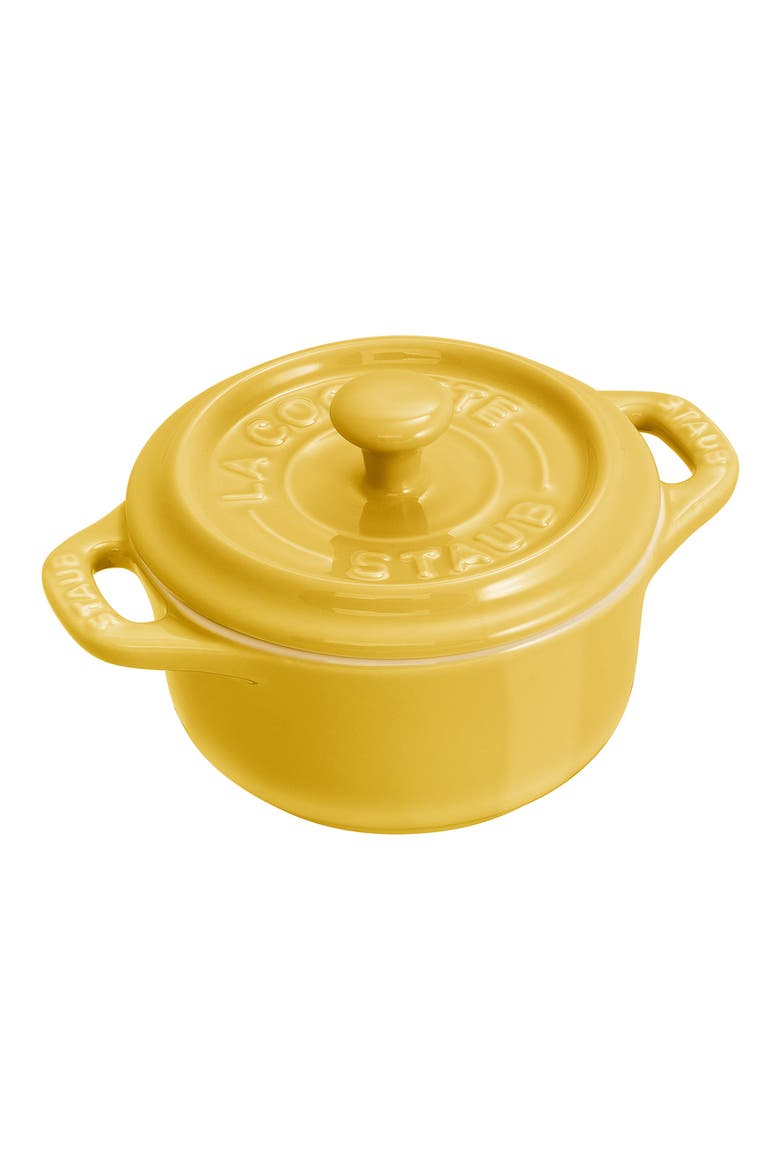 Citron 3-Piece Mini Round Cocotte Set, Alternate, color, CITRON