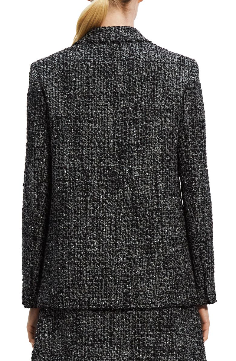 Theory Piazza Noell Double Breasted Tweed Blazer, Alternate, color, 