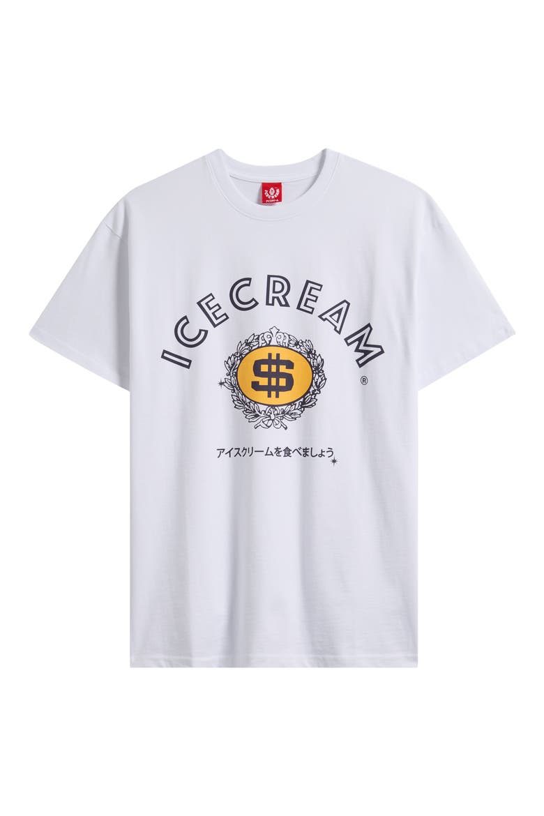 Dollars Cotton Graphic T-Shirt, Alternate, color, WHITE