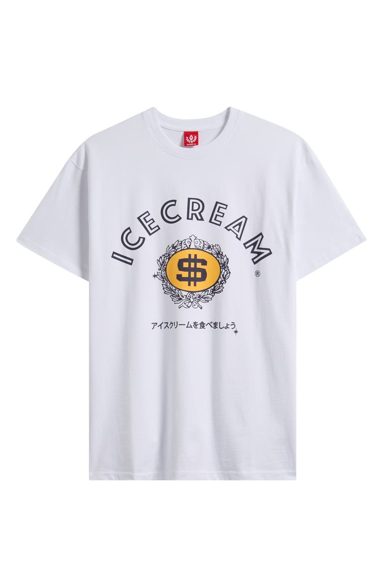 ICECREAM Dollars Cotton Graphic T-Shirt, Alternate, color, White