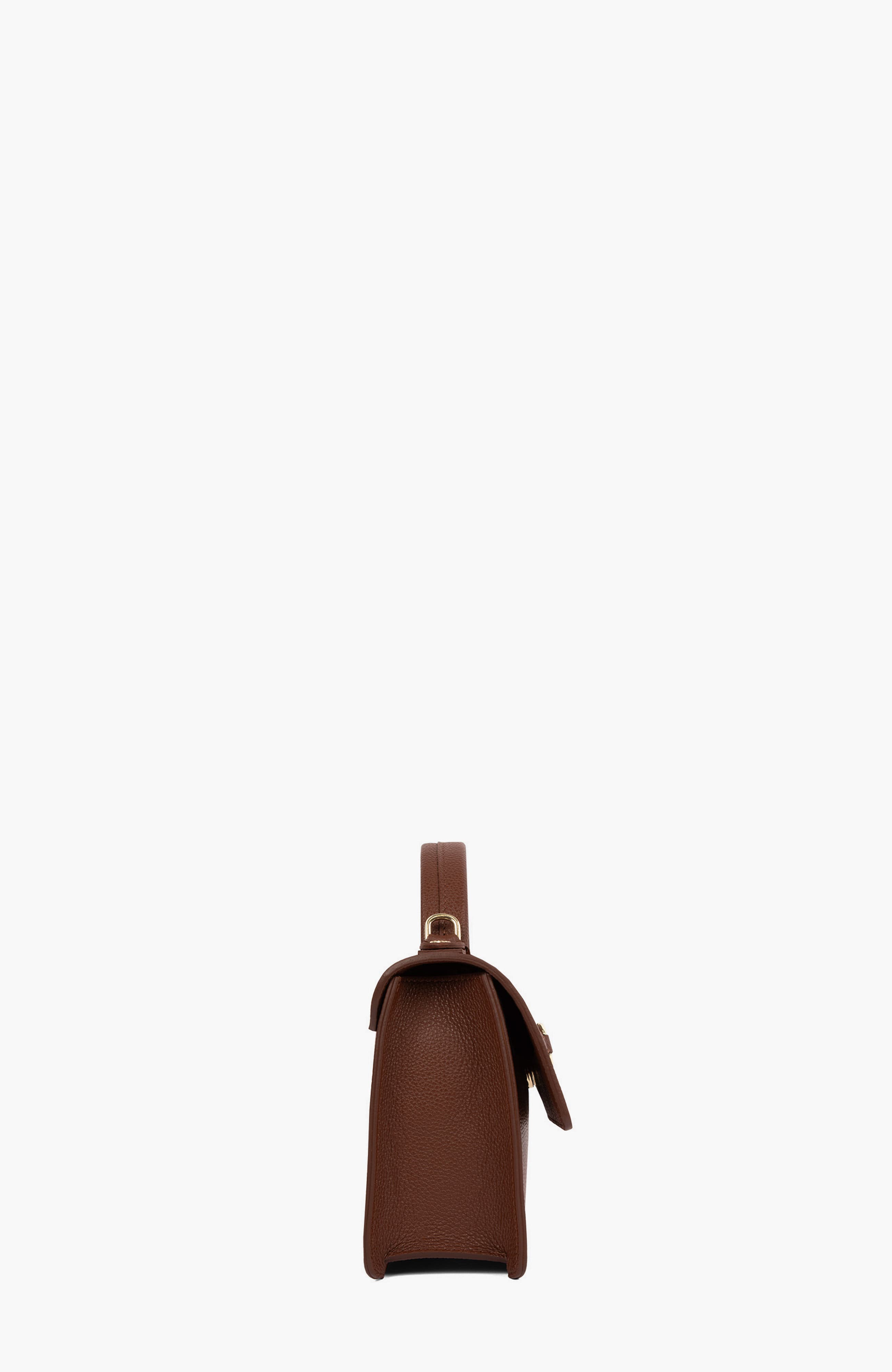 Muse 517 Pebbled Leather Handbag, Alternate, color, Camel Brown