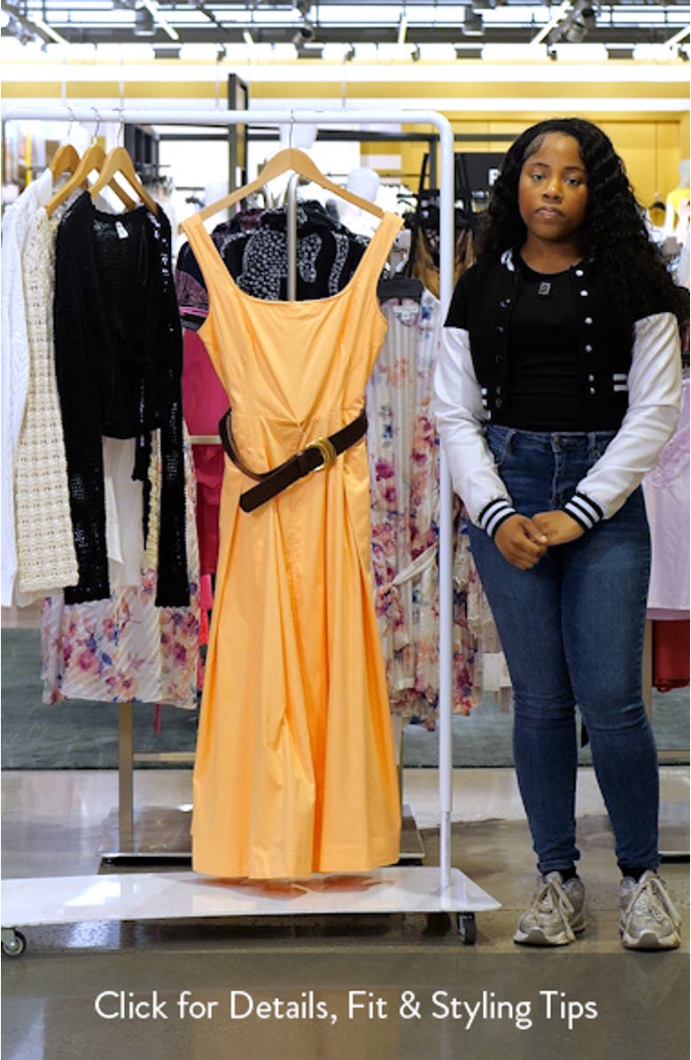 Sleeveless Cotton A-Line Dress, sales video thumbnail