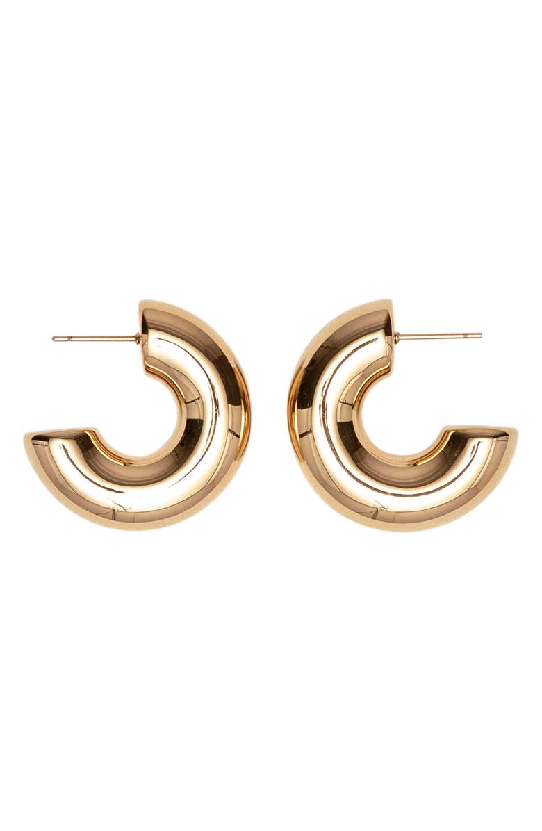 st. Moran Chunky Hoop Earrings, Main, color, Gold