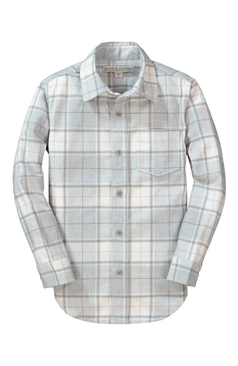 Hope & Henry Baby Boys' Organic Flannel Shirt, Infant, Main, color, 