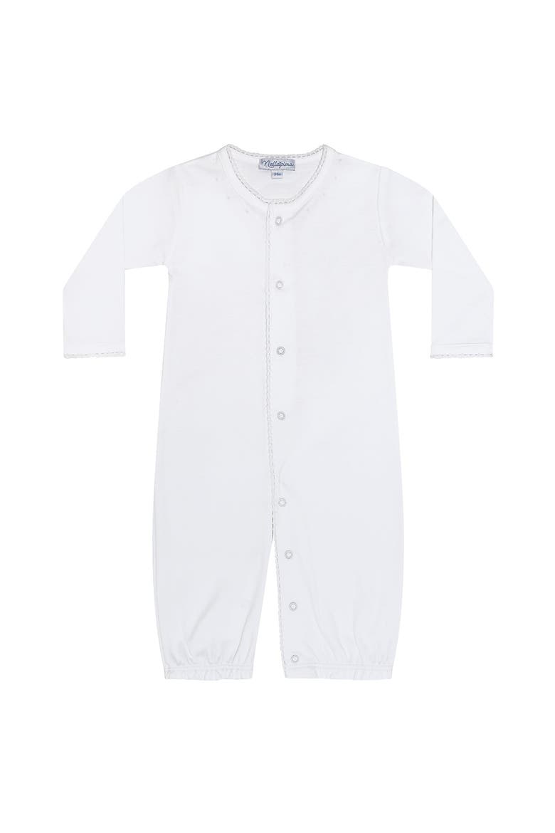 White Crochet Converter Gown - Baby, Main, color, White