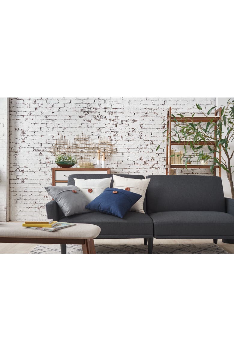 Envelope Throw Pillow, Alternate, color, Gray