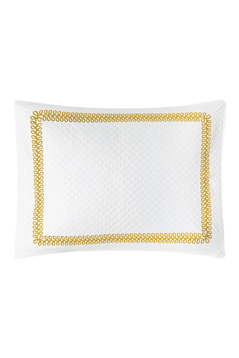 Astor Braid Matelassé Sham, Alternate, color, LEMON
