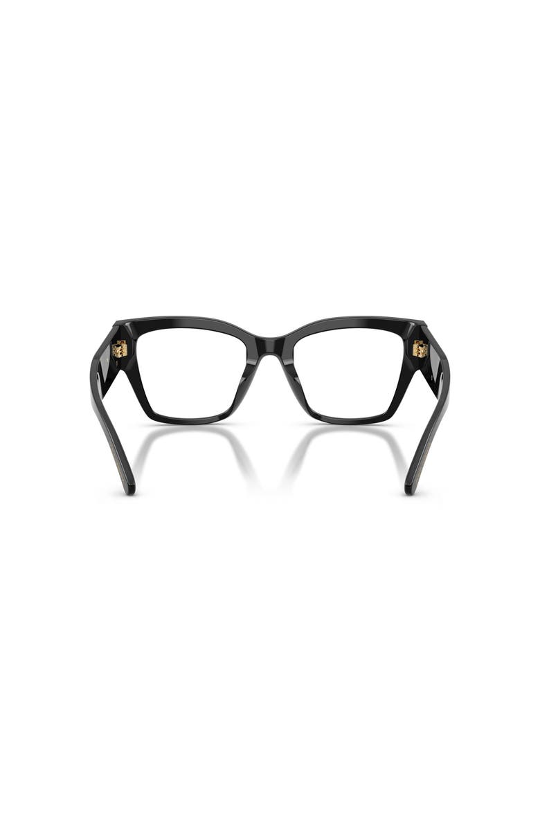 Dolce&Gabbana 51mm Butterfly optical glasses, Alternate, color, Black