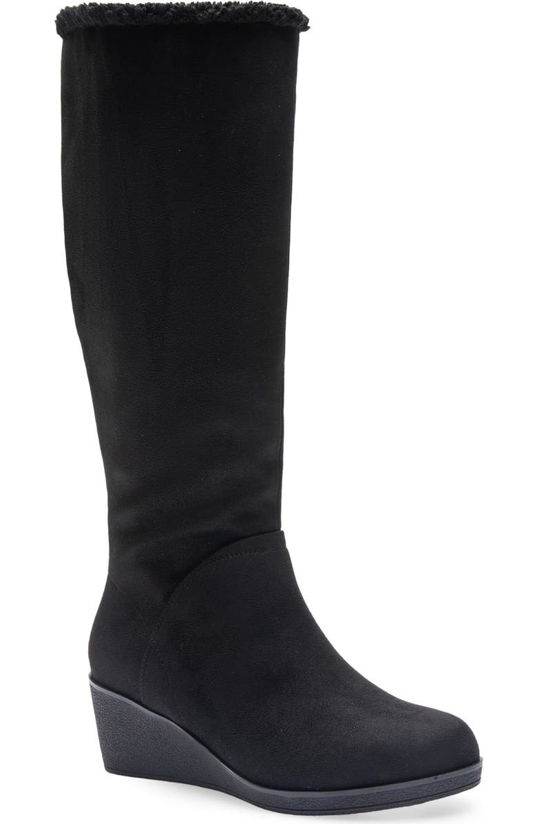 Aerosoles Binocular Boot, Main, color, Black Faux Suede