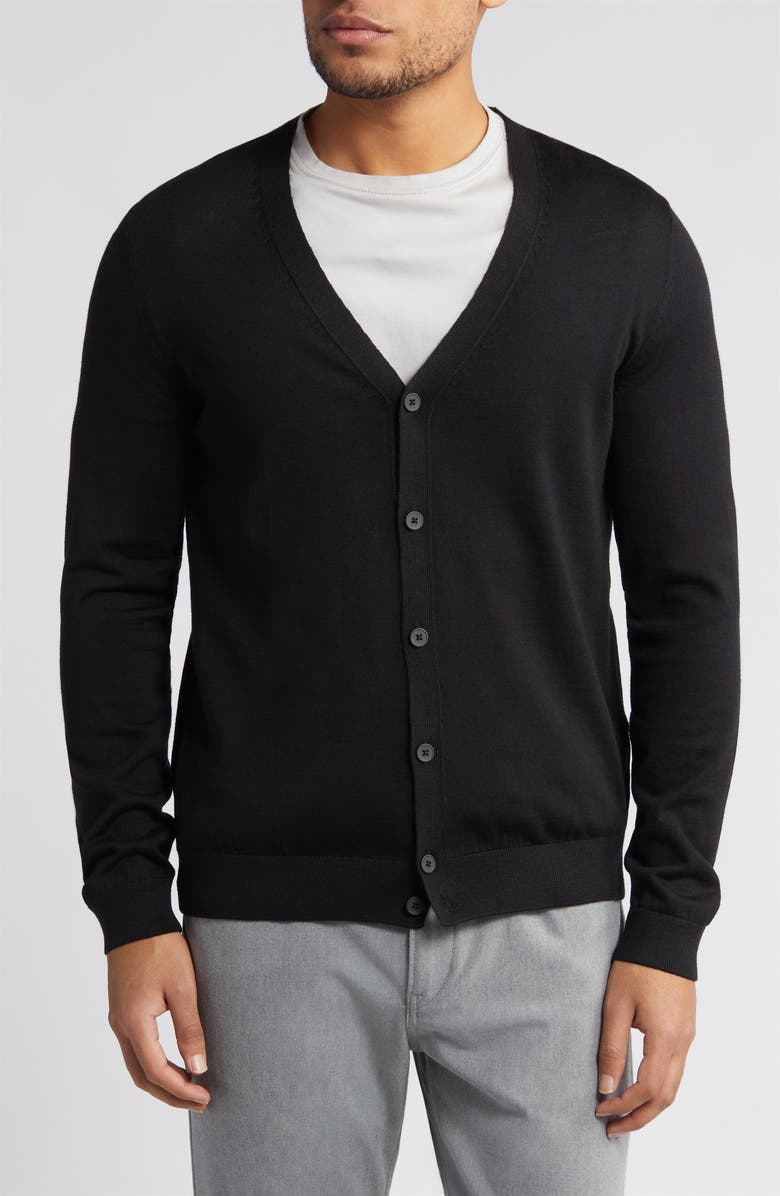 BOSS Mardon Virgin Wool Cardigan, Alternate, color,