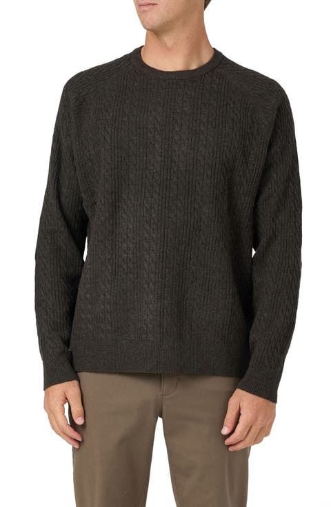 OG Cabled Crewneck Fisherman Sweater