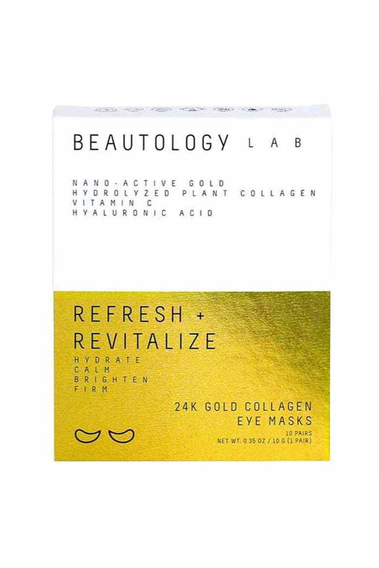 24K Gold Collagen Eye Masks, Main, color, 10 Pairs
