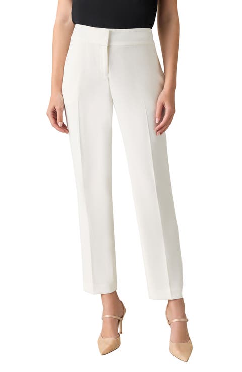 Flat Front Slim Pants (Regular & Petite)