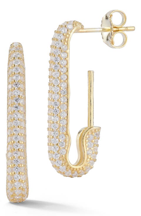 Pavé Hoop Earrings