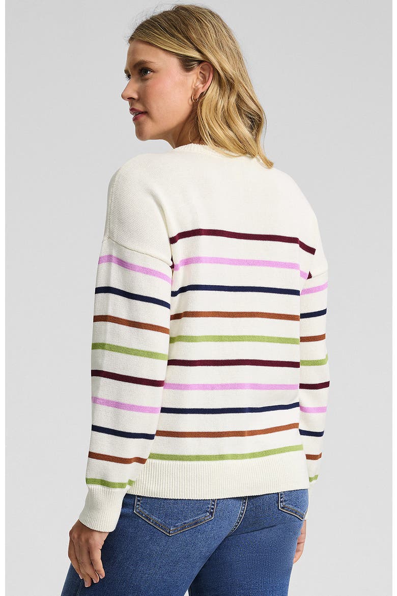 Tall Drifter Crew Neck Sweater, Alternate, color, Fresh Ivory Multi Stripe