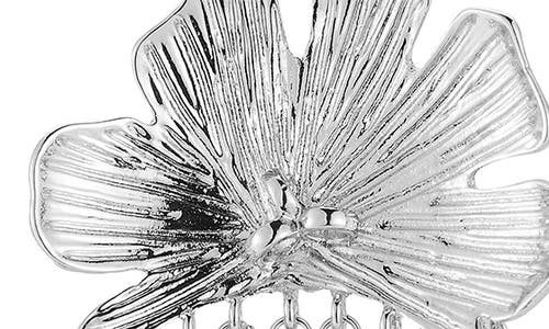 Sphera Milano Flower Crystal Fringe Earrings