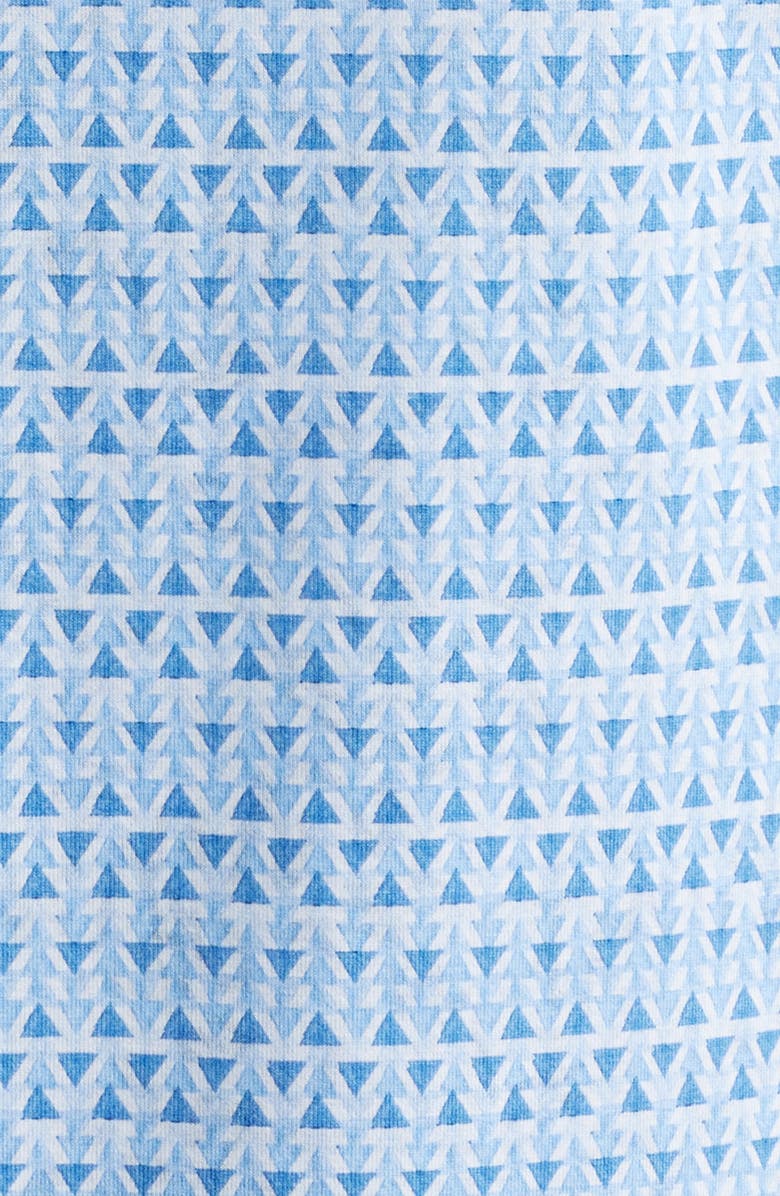 Bugatchi Jimmy OoohCotton<sup>®</sup> Geo Print Button-Up Shirt, Alternate, color, Classic Blue