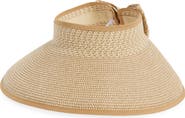 NORDSTROM RACK Back Bow Straw Visor