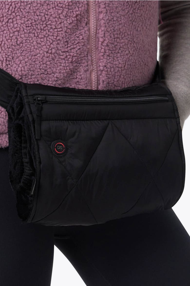 Quilted Hand Warmer, Alternate, color, Black