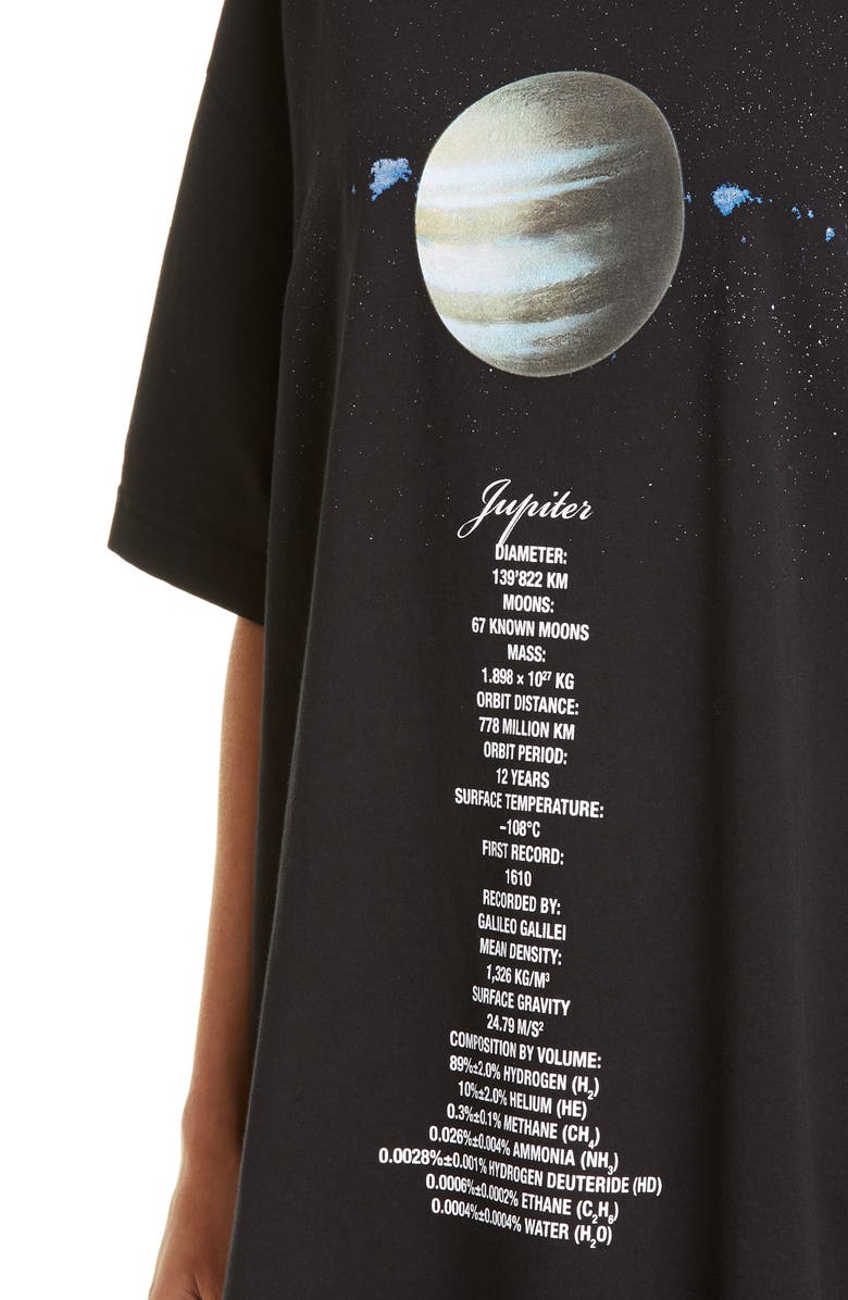 VETEMENTS Planet Number Graphic Oversize Tee, Alternate, color, 