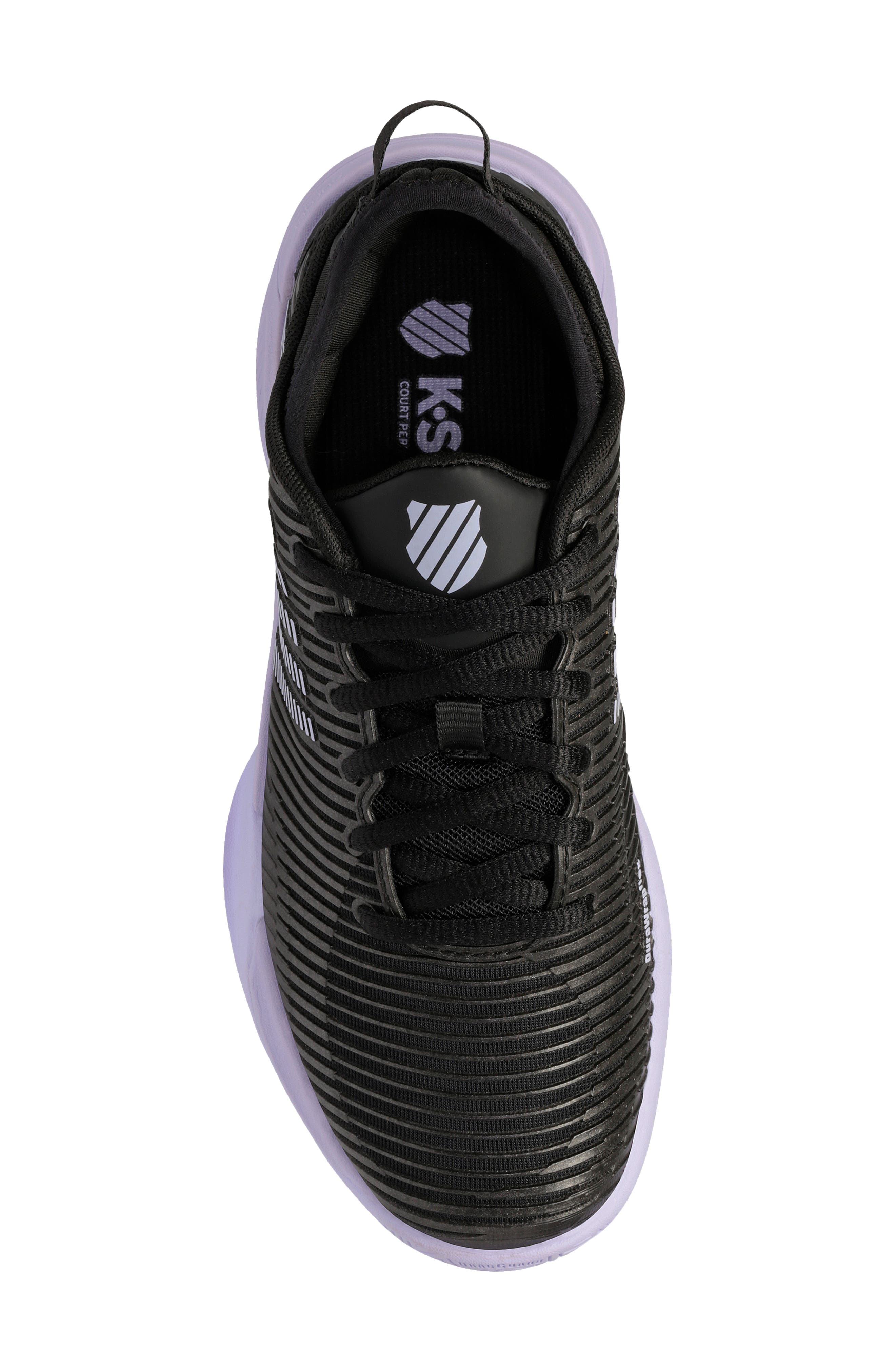 Hypercourt Supreme Tennis Shoe, Alternate, color, BLACK/ PURPLE HEATHER