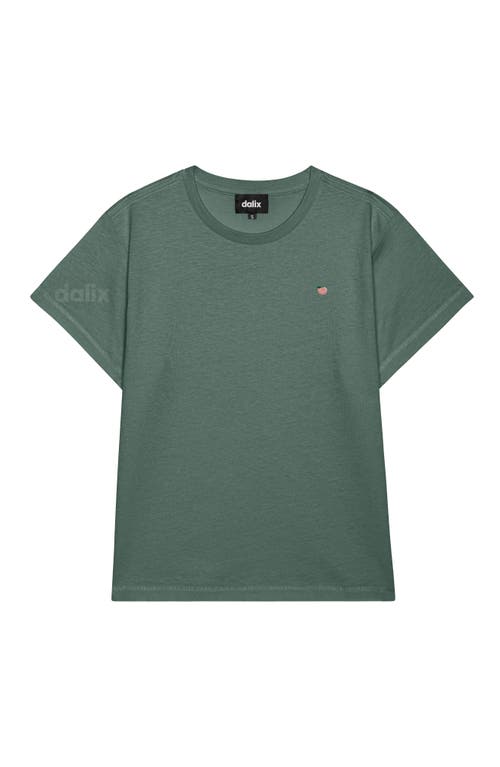 Dalix Womens Lil Strawberry Lightweight High Waisted Tee In Green