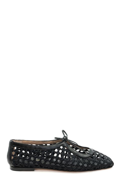 Amelia Raffia Ballet Flat