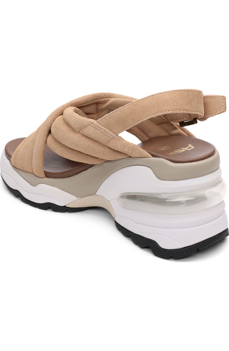 Ash Delia Slingback Wedge Sandal, Alternate, color, Desert