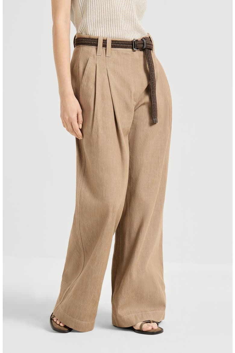 Wide Smart trousers, Main, color, Desert