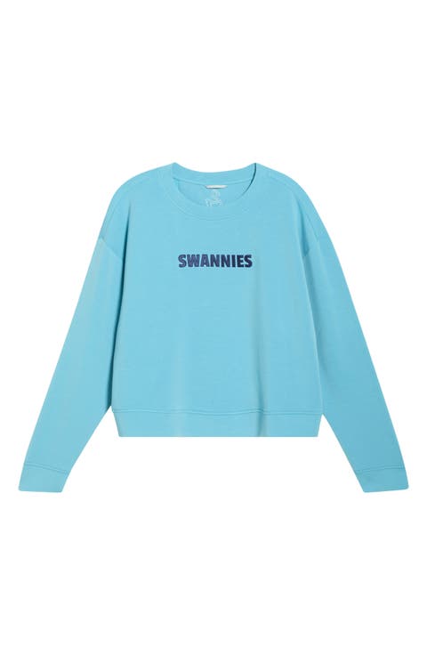Monica Logo Graphic Crop Sweatshirt