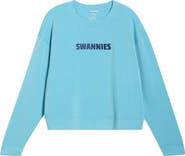 Swannies Monica Logo Graphic Crop Sweatshirt