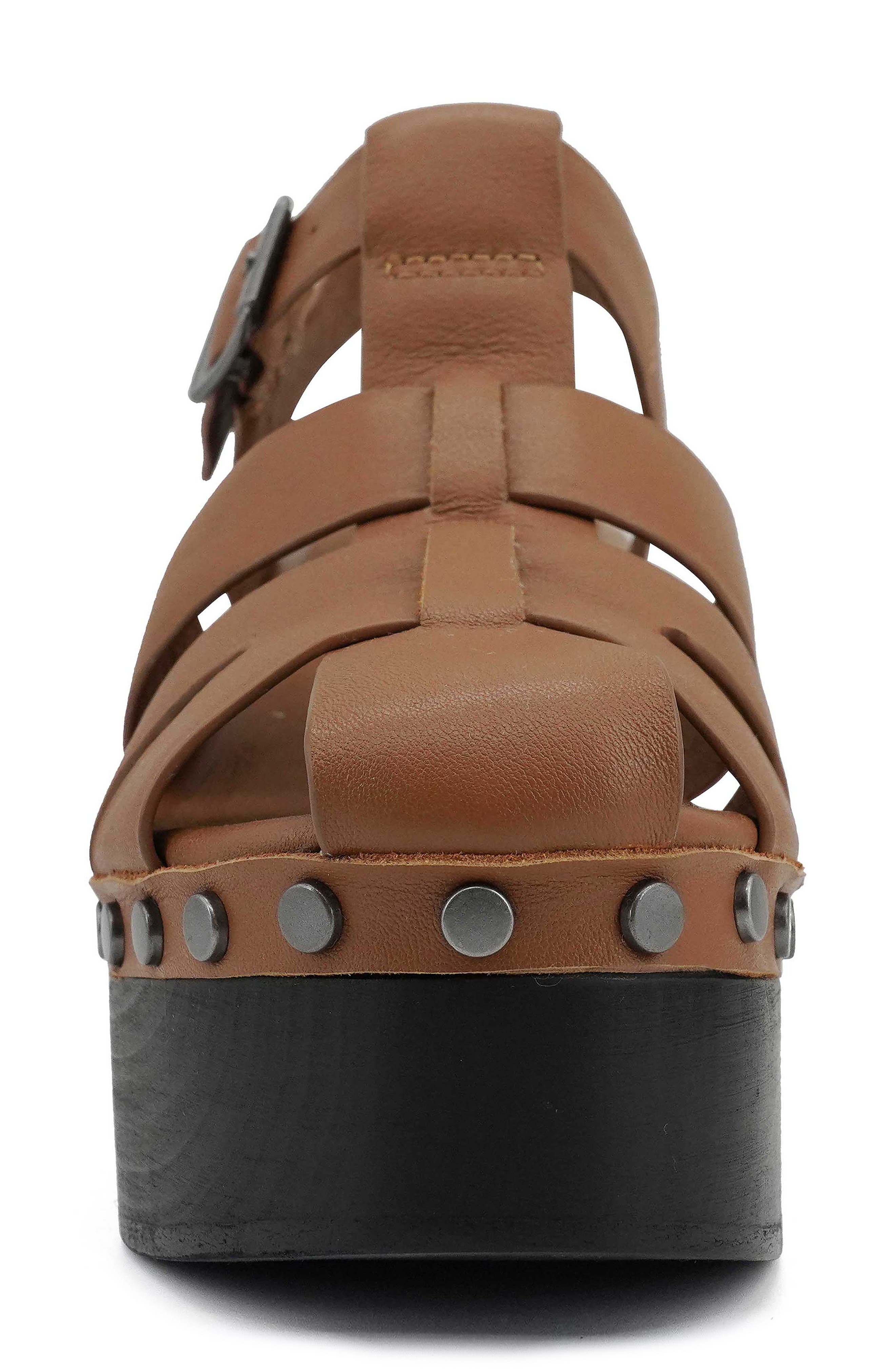 Artisan Crafted By Zigi Lorenza Platform Fisherman Sandal, Alternate, color, Tan Leather
