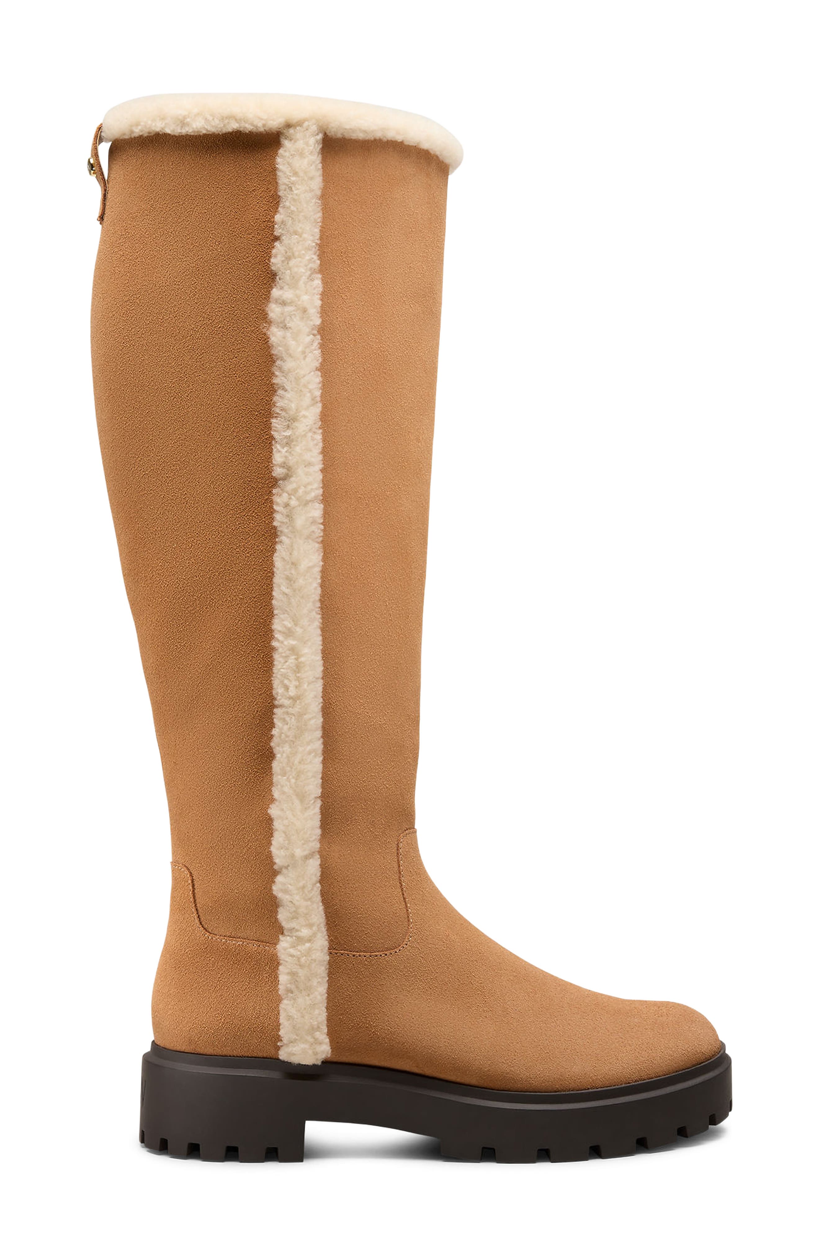 Stuart Weitzman Myla Genuine Shearling Knee High Boot (Women ...