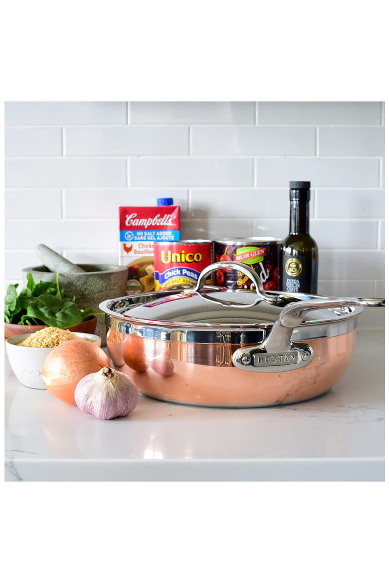 CopperBond 5-Quart Essential Pan with Lid, Alternate, color, COPPER
