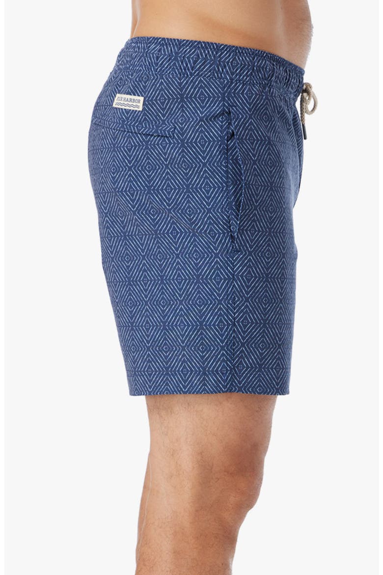 Bayberry Water Repellent Swim Trunks, Alternate, color, NAVY SHIBORI