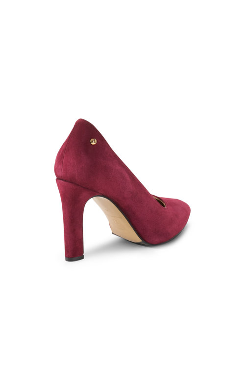 Stinaa.j Jackie Orthopedic Suede Pumps In Cherry Suede
