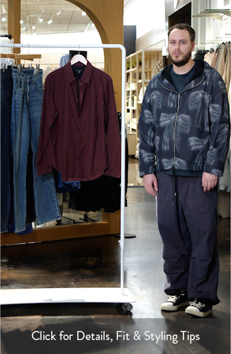 Finch Zigaag Dobby Button-Up Shirt, sales video thumbnail