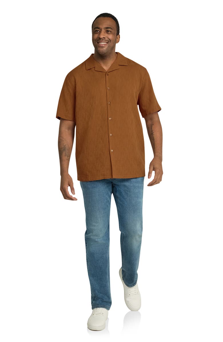 Johnny Bigg Griffen Relaxed Fit Textured Cotton Camp Shirt, Alternate, color,