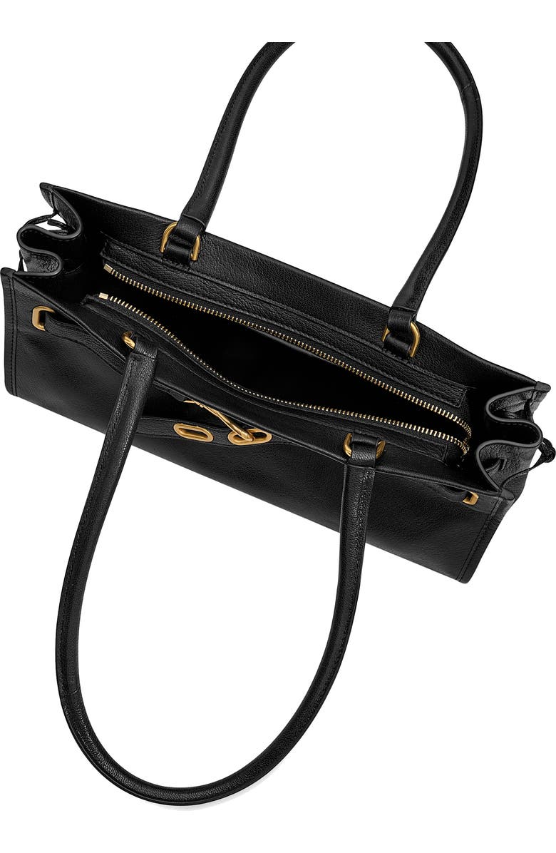 Rebecca Minkoff Crosby Leather Shoulder Bag, Alternate, color, Black