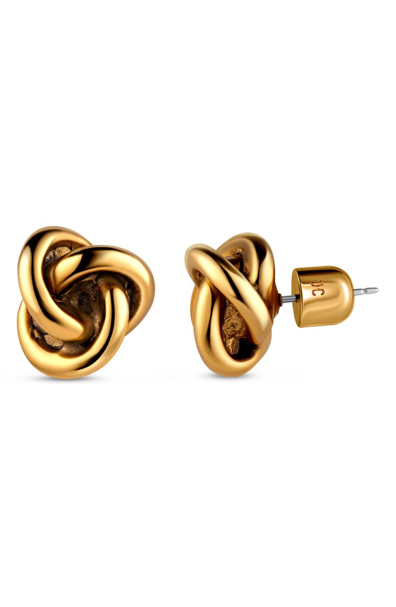 CHRISTINA CARUSO Love Knot Stud Earrings, Main, color, 14K Gold