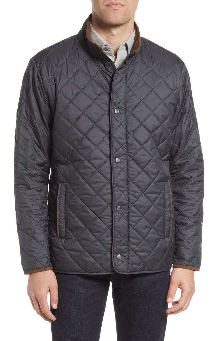 Peter Millar Suffolk Quilted Car Coat, Alternate, color, 