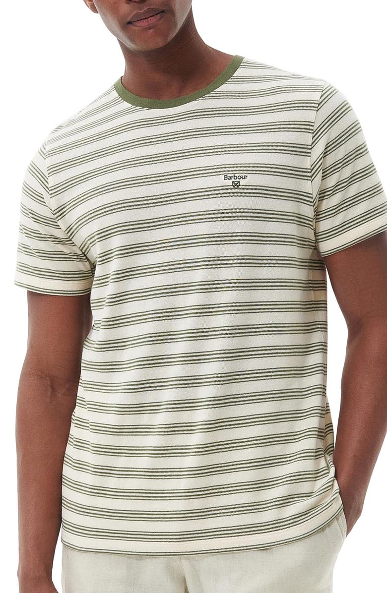 Barbour Sherburn Stripe Piqué T-Shirt, Main, color,